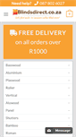 Mobile Screenshot of blindsdirect.co.za